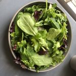Fresh salad for Langlois' Famous Cane Mustard Vinaigrette